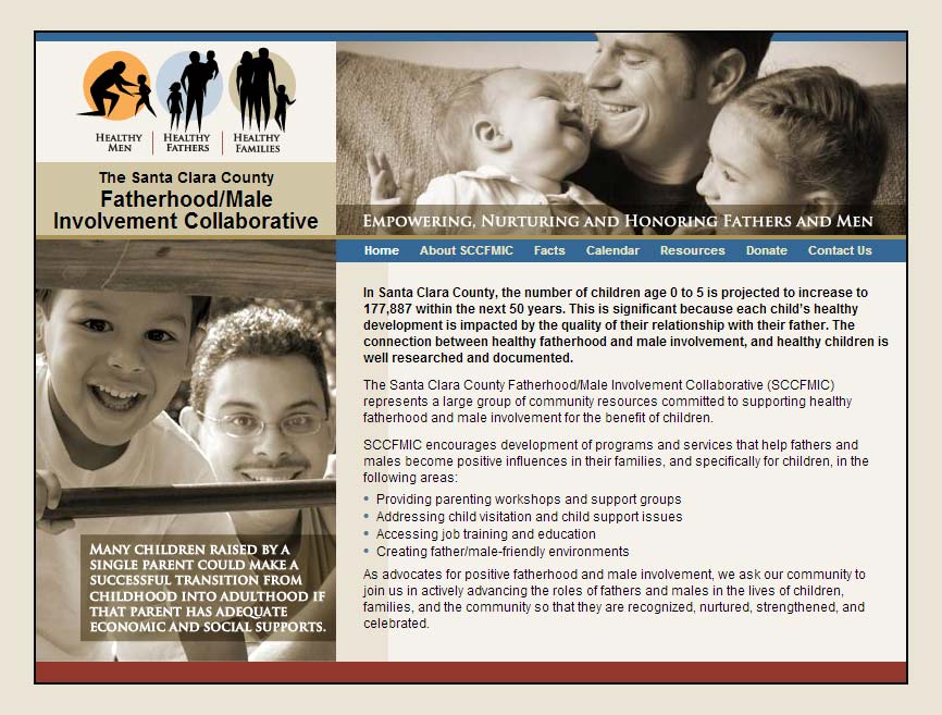 Santa Clara County Fatherhood/Male Involvement Collaborative Website