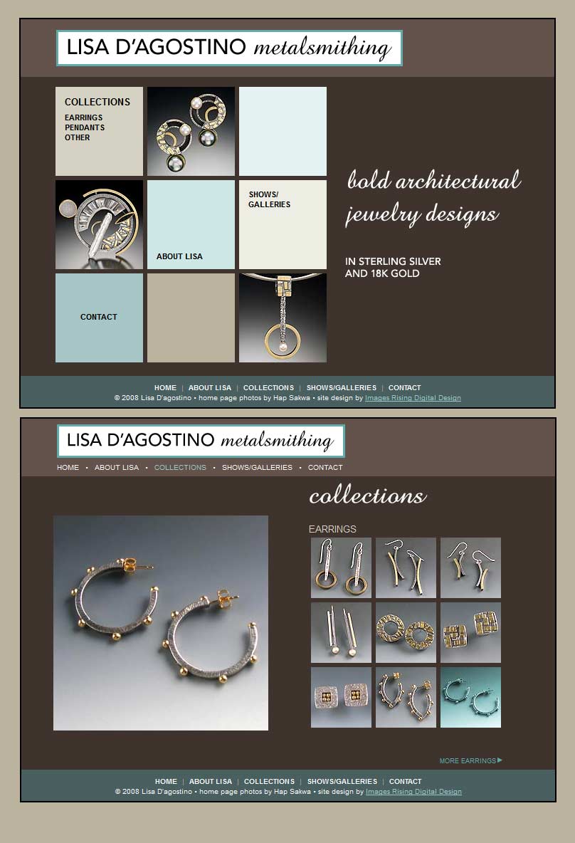 Lisa Dagostino Metalsmithing Website