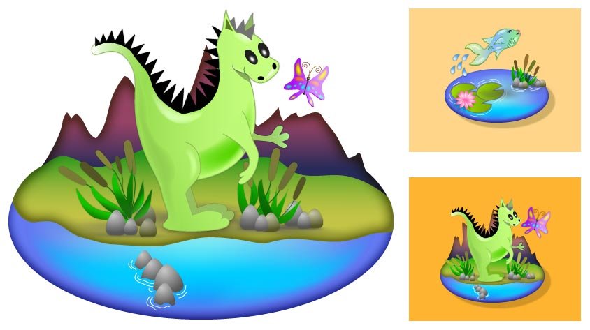 Illustrations for Children's Game